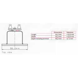 Mundorf AMTU40W1.2 Głośnik wstęgowy 55x55mm 4 ohm